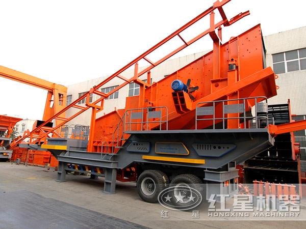 車(chē)載磕砂設備搭反擊式破碎機