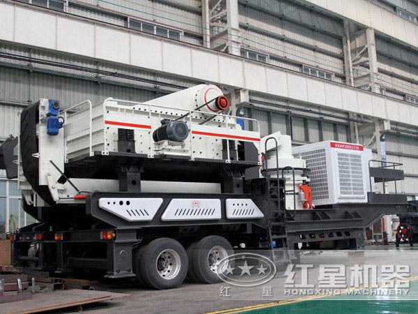 120tph粉石頭機：移動(dòng)破碎機