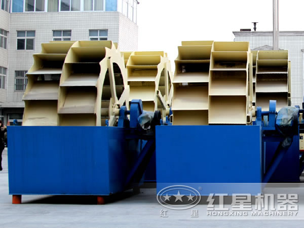 產(chǎn)量大一點(diǎn)的石末雙輪斗洗砂機