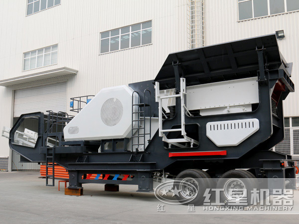 新一代車(chē)載建筑垃圾流動(dòng)碎石機配鄂破機