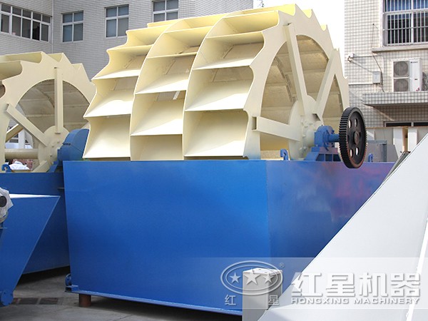 三輪全自動(dòng)水輪式洗砂機
