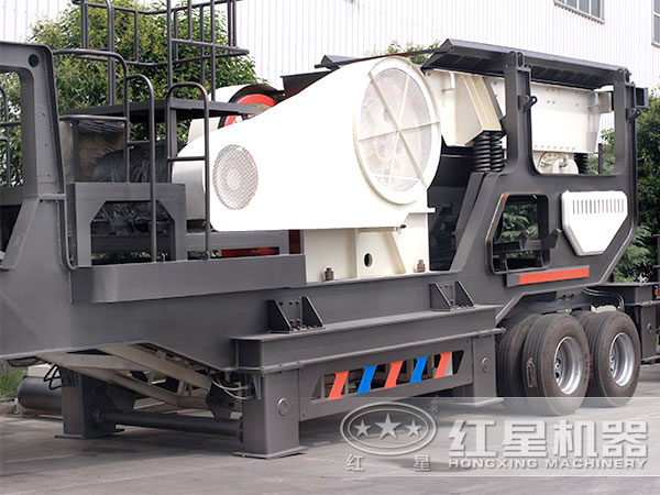 車(chē)載可移動(dòng)式碎石子機：配顎破機