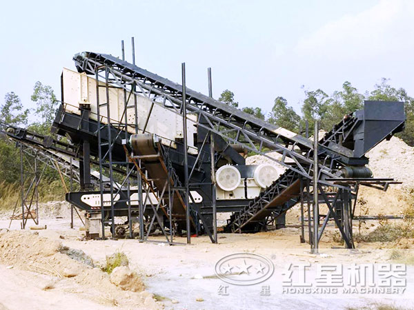 日處理2千噸移動(dòng)破石機