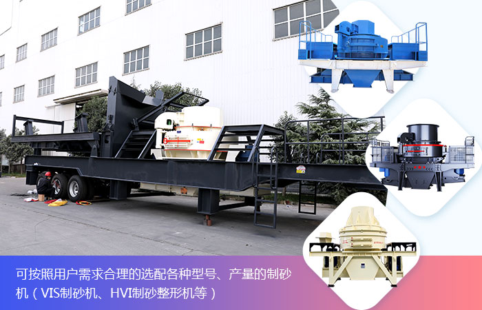 移動(dòng)制砂機不同配置組合
