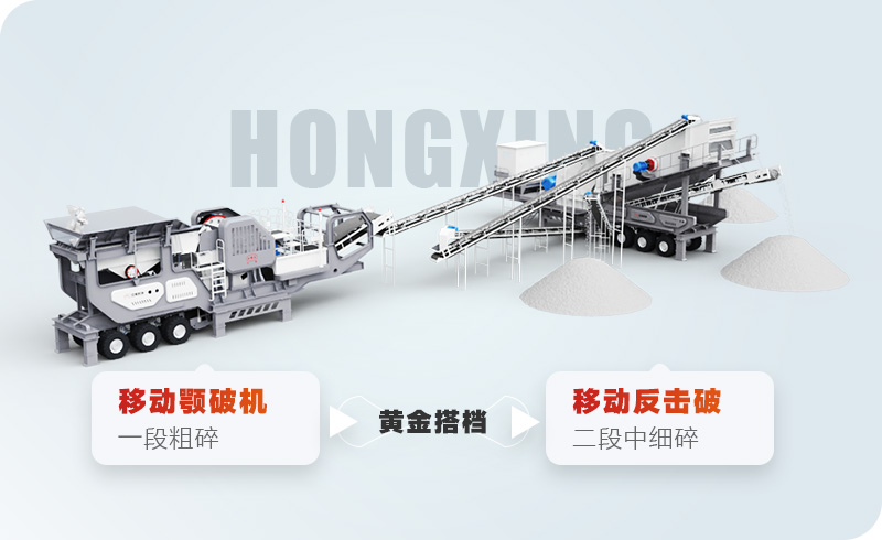 靈活現場(chǎng)，可自由專(zhuān)場(chǎng)的巖石移動(dòng)破碎站全圖