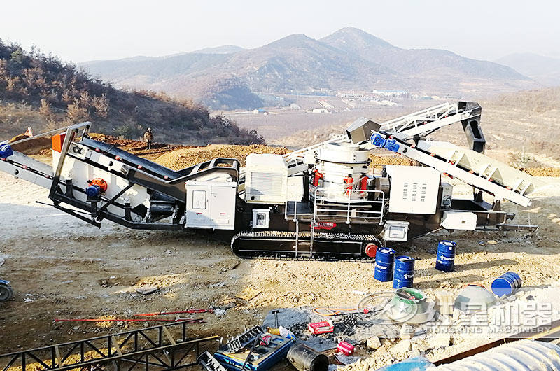 履帶式石頭破碎機船型機身，耐磨抗壓