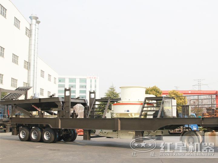 移動(dòng)柴油打砂機，可一鍵智能操作，液壓控制