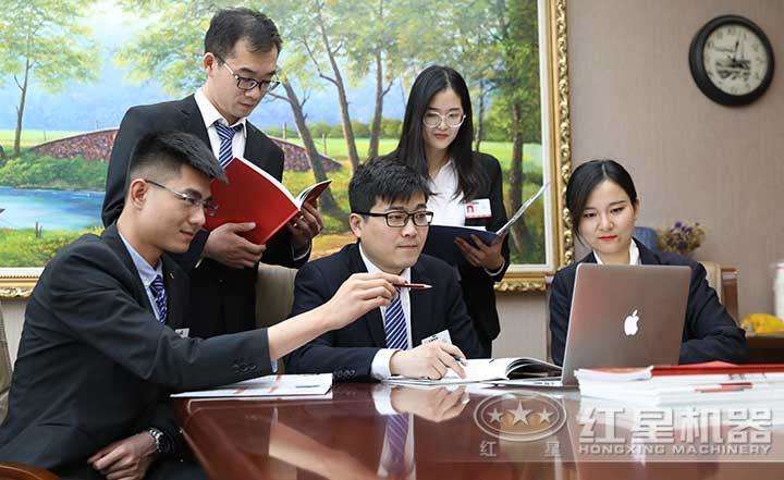 廠(chǎng)家設計人員為用戶(hù)量身設計生產(chǎn)線(xiàn)方案