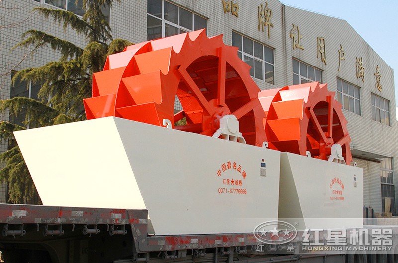 風(fēng)化砂洗沙設備：輪斗式洗沙機