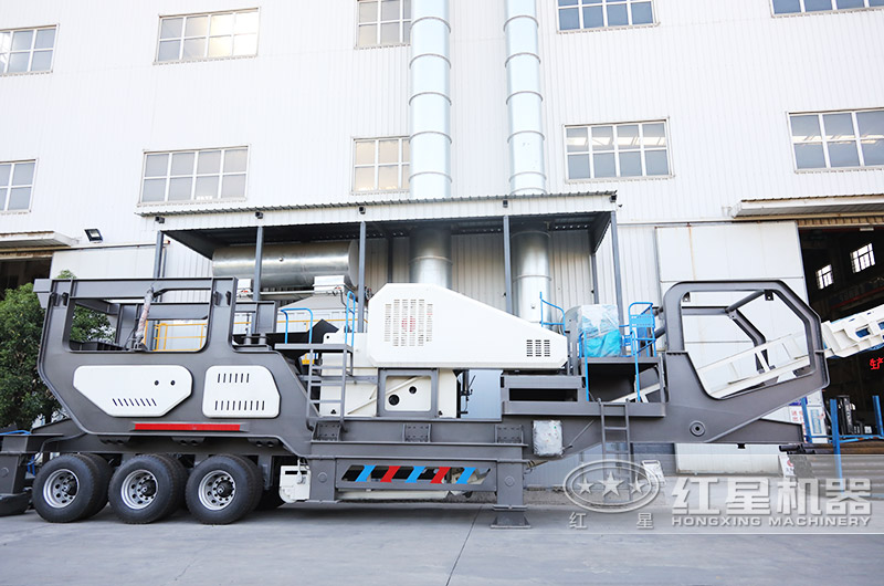 車(chē)載移動(dòng)顎破機，給料粗碎一體機 