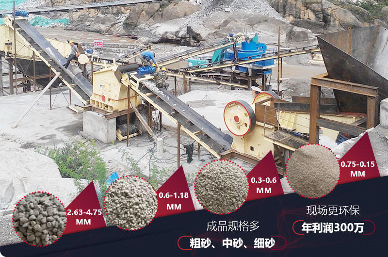 12.13石制砂機，可滿(mǎn)足多種成品規格