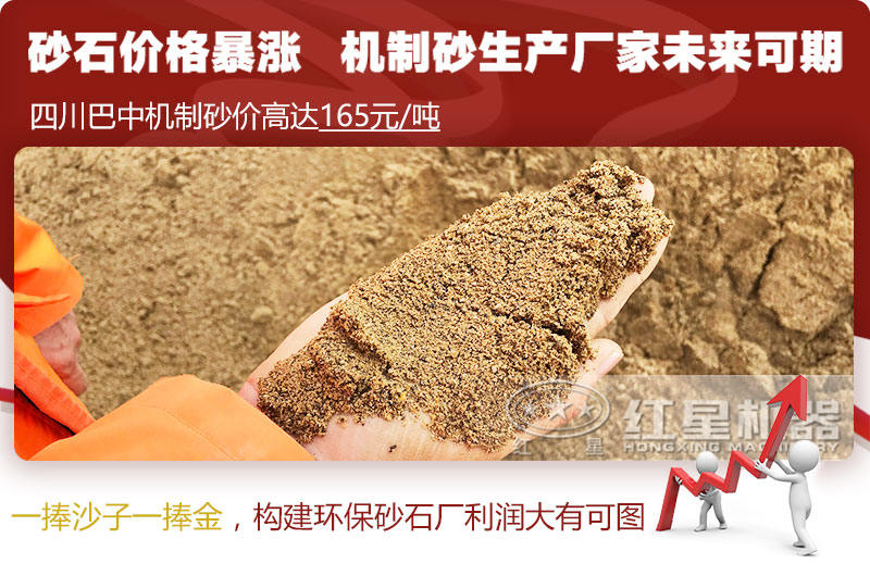 機制砂價(jià)格上漲，合理構建環(huán)保砂石廠(chǎng)更賺錢(qián)