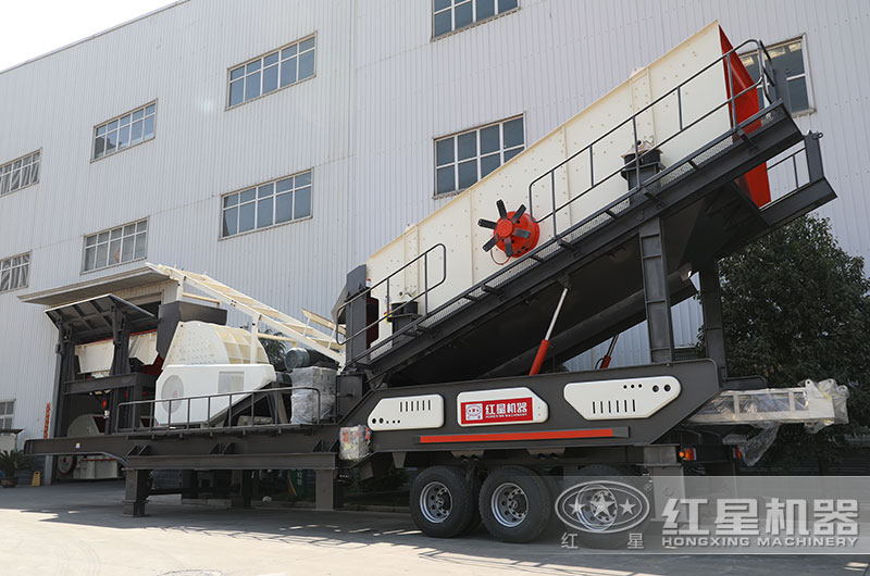 移動(dòng)式建筑垃圾破碎機設備圖