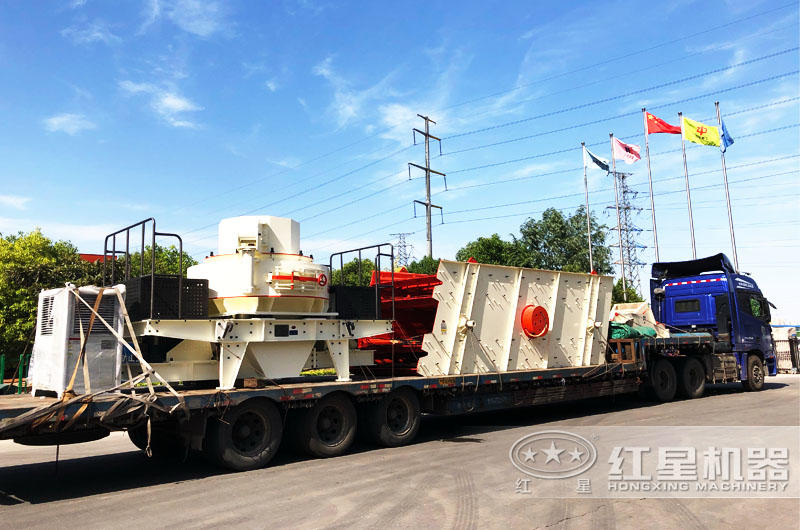 專(zhuān)車(chē)運輸，提供全套大理石廢料制砂機設備