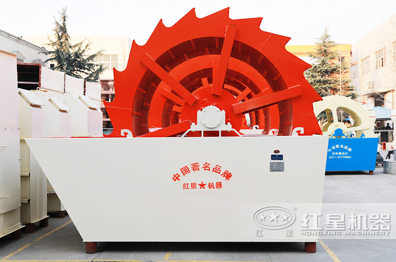 每小時(shí)產(chǎn)50噸輪式洗砂機設備圖