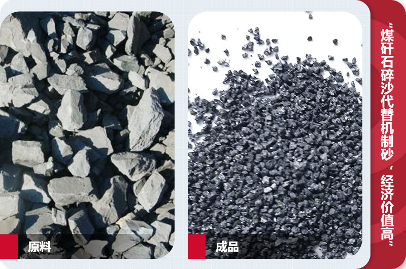 煤矸石碎沙，級配合理，代替機制砂