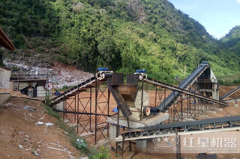 400×600顎式破碎機作業(yè)現場(chǎng)圖