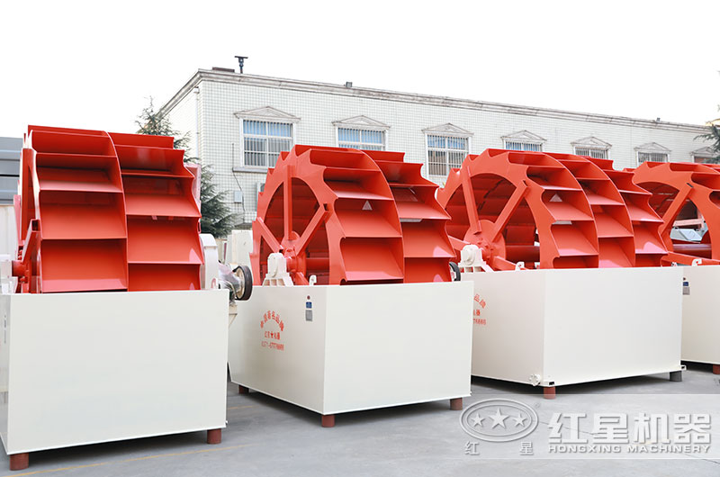 山沙洗砂機圖片，雙輪、三輪
