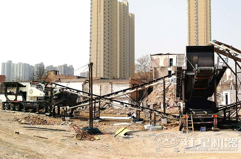 時(shí)產(chǎn)100噸建筑垃圾處理全套設備