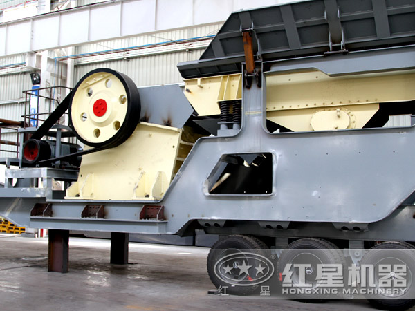 配鄂破機建筑垃圾移動(dòng)破碎站