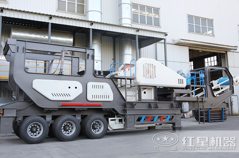 移動(dòng)顎式石子破碎機圖片、進(jìn)料粒度大